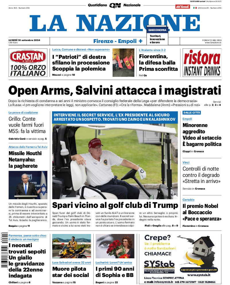 Prima-pagina-la nazione-edizione-di-oggi-20240916